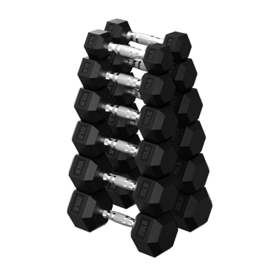 Hex Dumbbell Set - Набор гексагональных гантелей 45-480 фунтов с