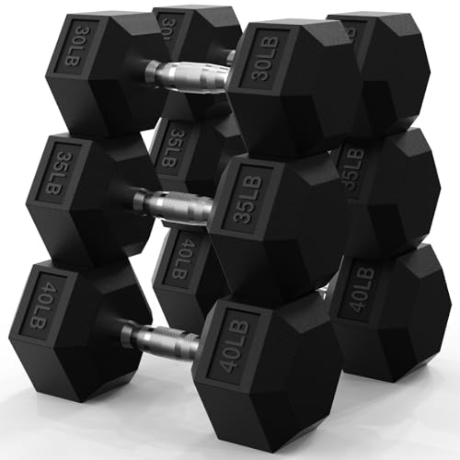 Hex Dumbbell Set - Набор гексагональных гантелей 45-550 фунтов, с