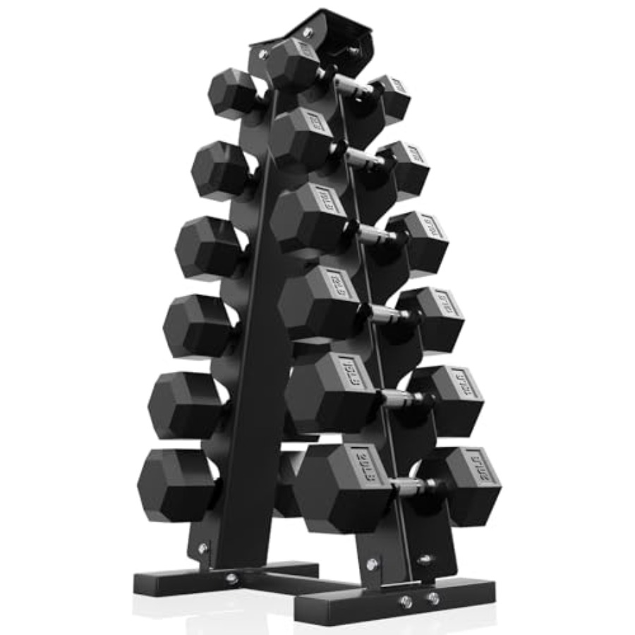 Hex Dumbbell Set - Набор гексагональных гантелей в резиновой оболочке,