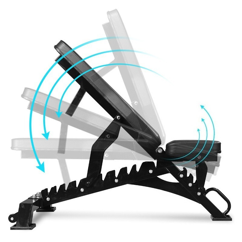 Home Gym Foldable - Коммерческая металлическая регулируемая скамья для гантелей,