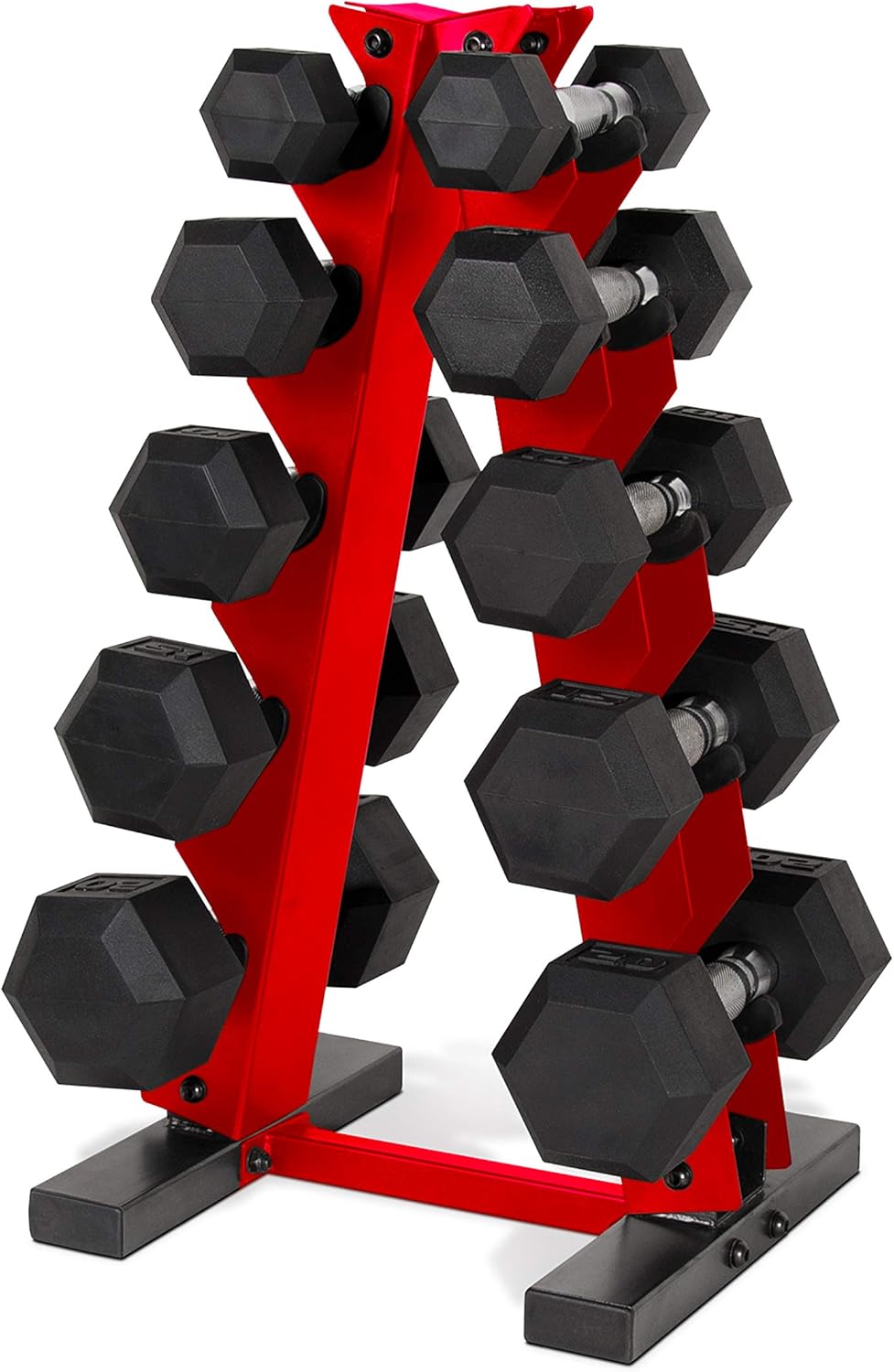 Hex Dumbbell Set - Набор гексагональных гантелей с покрытием и