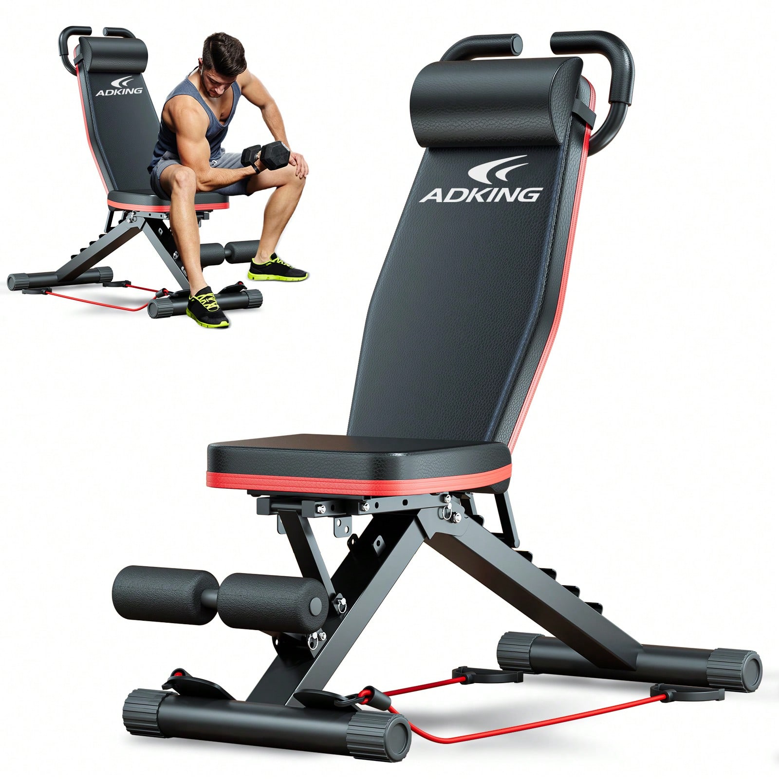 Home Gym With Leg Press - Стандартная силовая скамья, комплект для жима