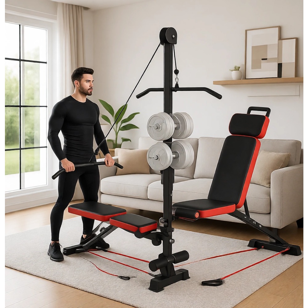Home Gym Multi - Многофункциональная силовая скамья с системой роликов