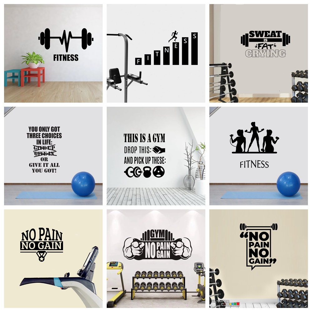 Home Gym For Kids - 1 шт., декоративная настенная наклейка для