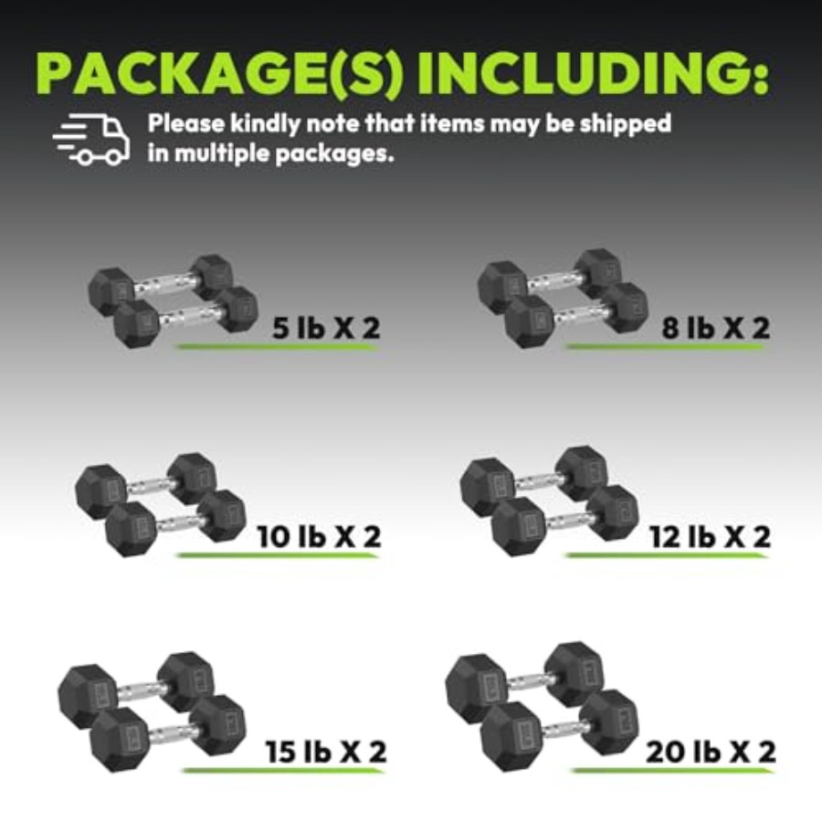 Набор гексагональных гантелей  – обзор и цена Hex Dumbbell Set