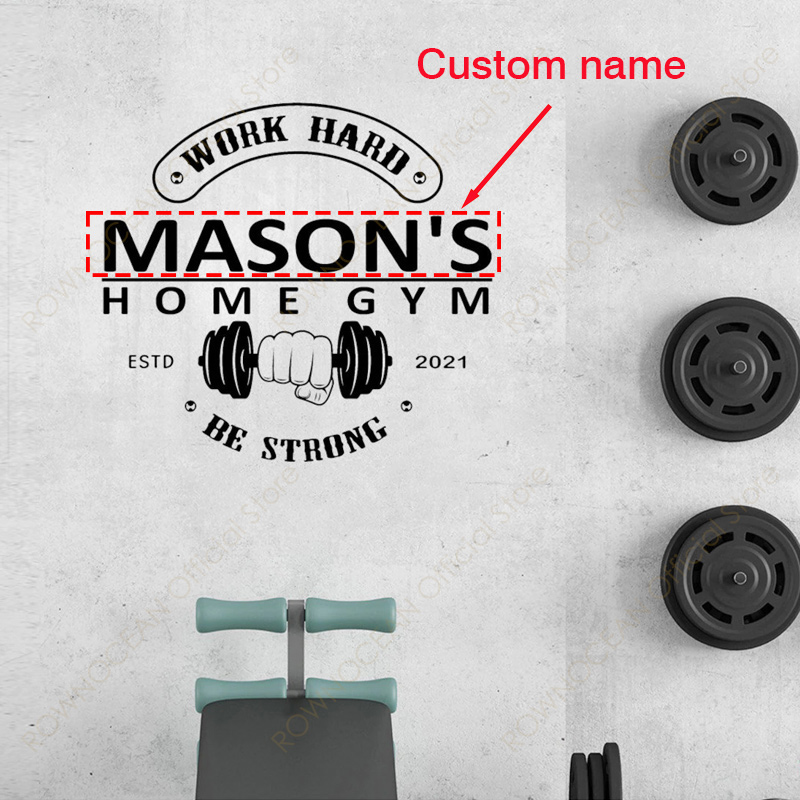 Персонализированная наклейка н – обзор и цена Home Gym Names