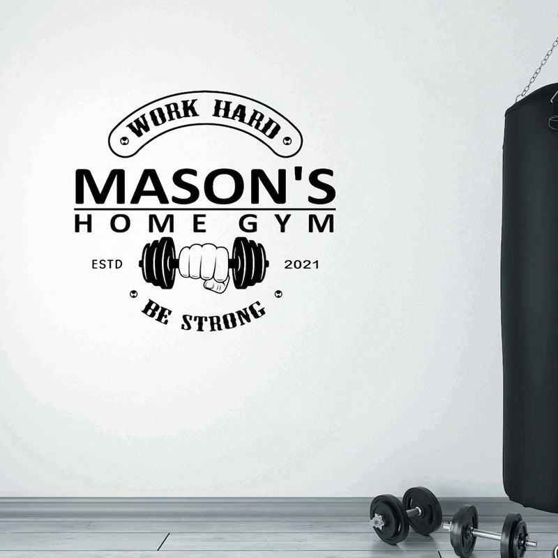 Персонализированная наклейка н – обзор и цена Home Gym Names