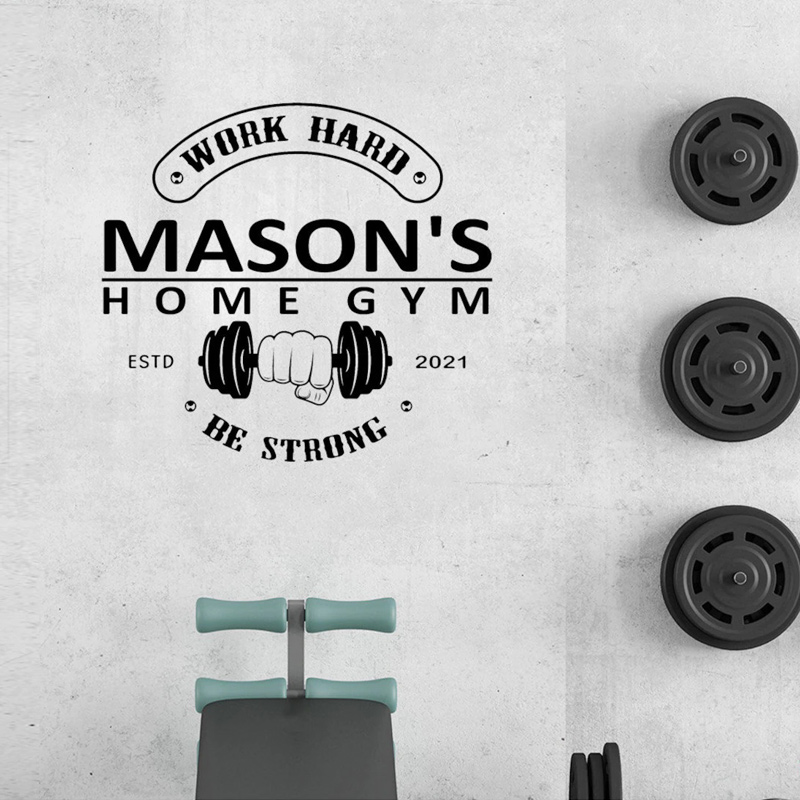 Персонализированная наклейка н – обзор и цена Home Gym Names