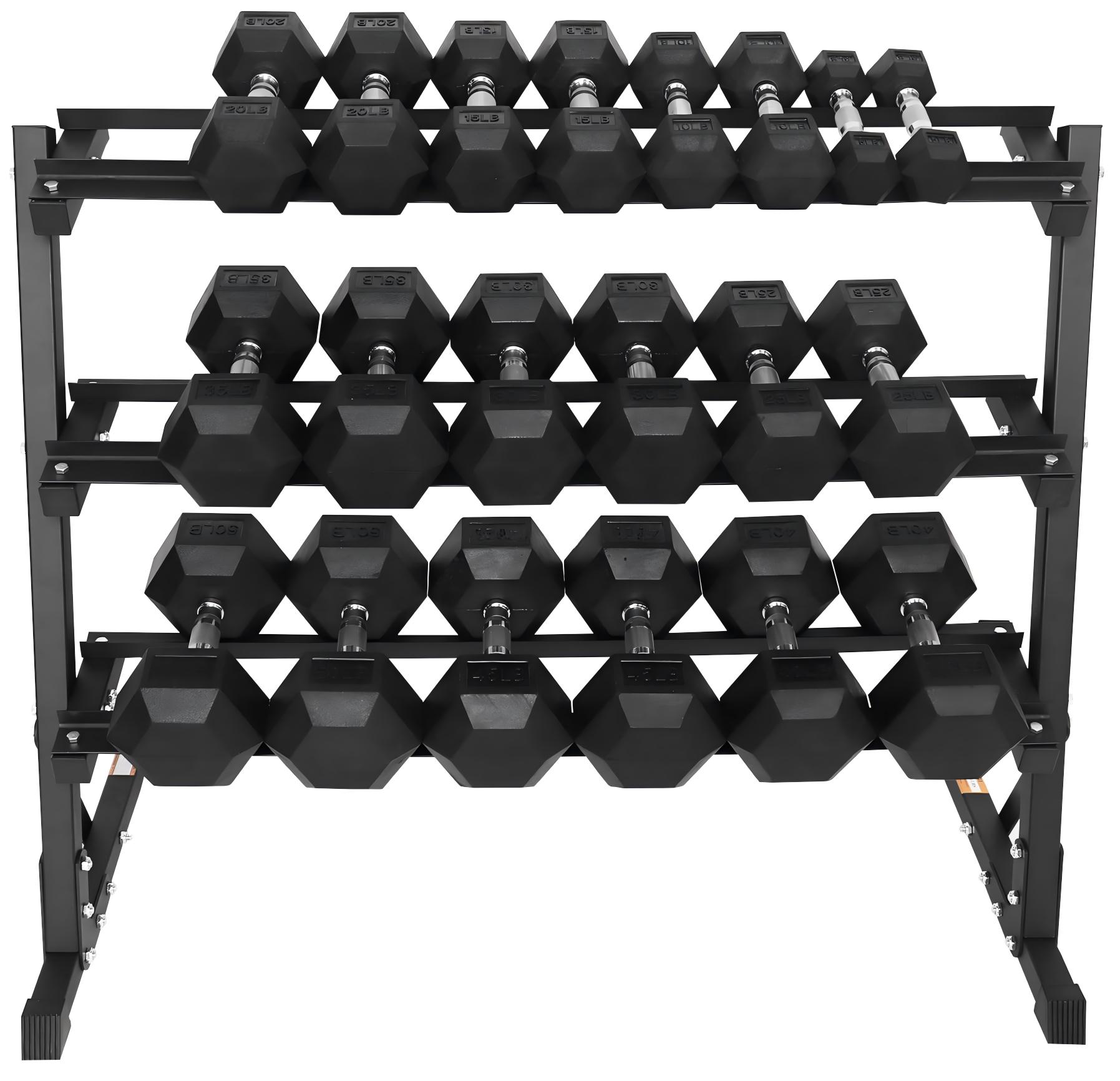 Гантели с резиновым покрытием  – обзор и цена Hex Dumbbell Set