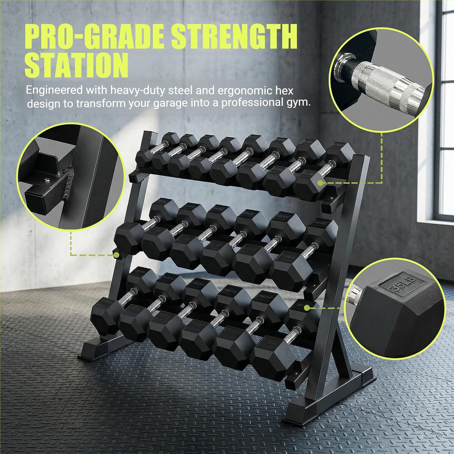 Набор гантелей с шестигранной  – обзор и цена Hex Dumbbell Set
