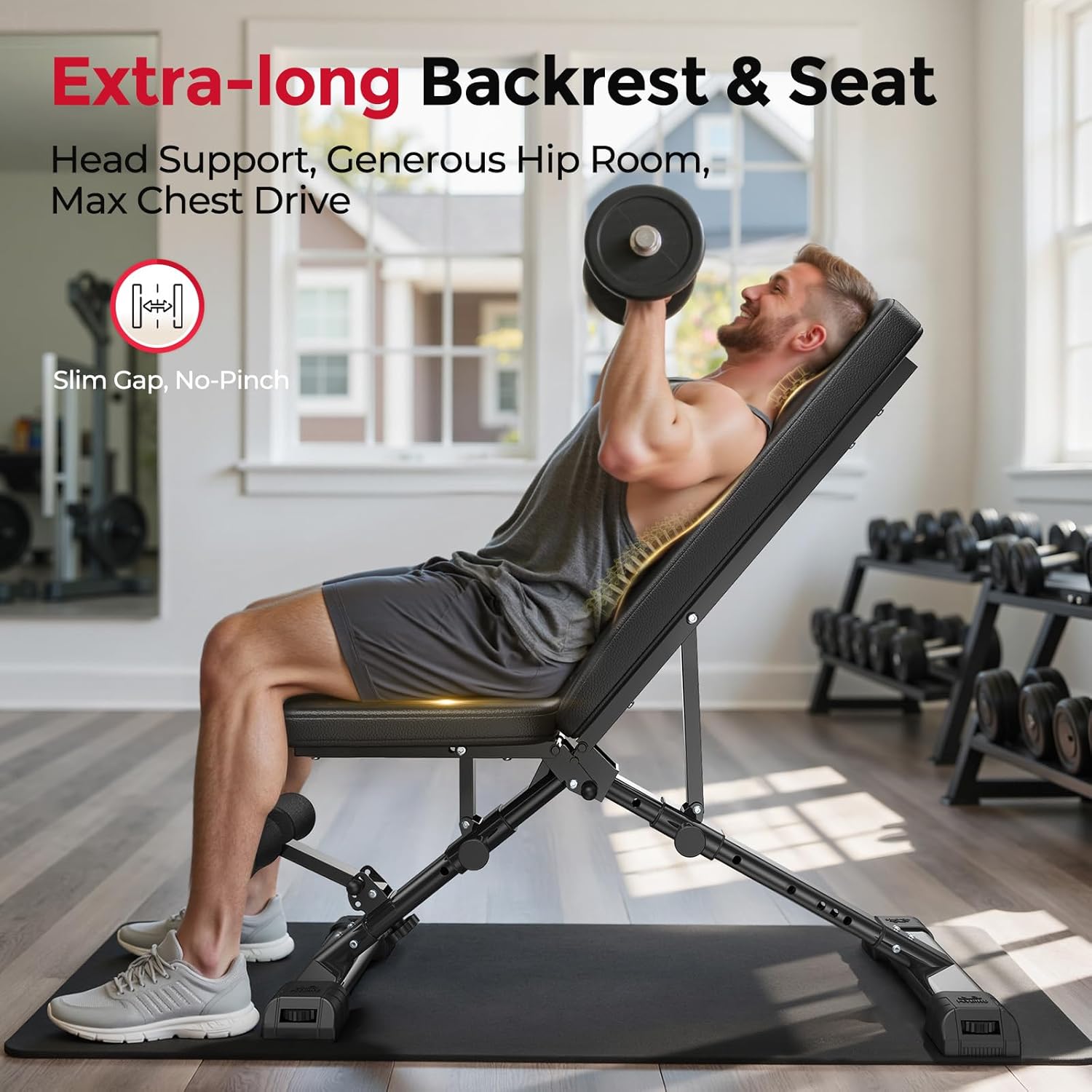 Регулируемая скамья для домашн – обзор и цена Home Gym Weight Bench