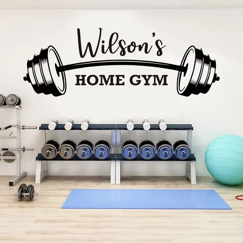 Персонализированная наклейка н – обзор и цена Home Gym Names