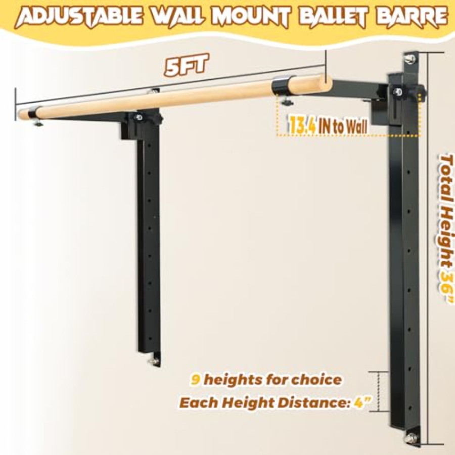 Настенный балетный станок (бар – обзор и цена Home Gym Foldable