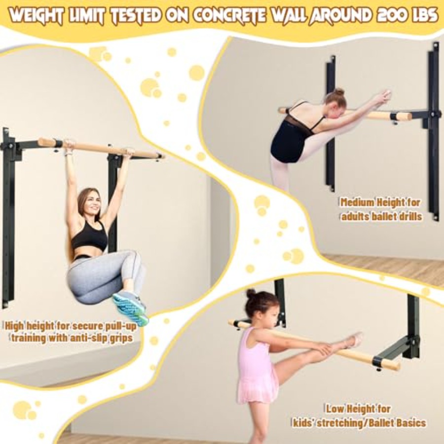 Настенный балетный станок (бар – обзор и цена Home Gym Foldable