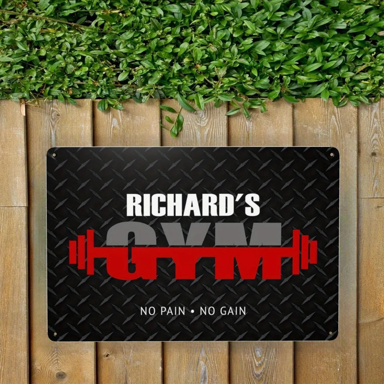 Металлическая табличка с индив – обзор и цена Home Gym Names