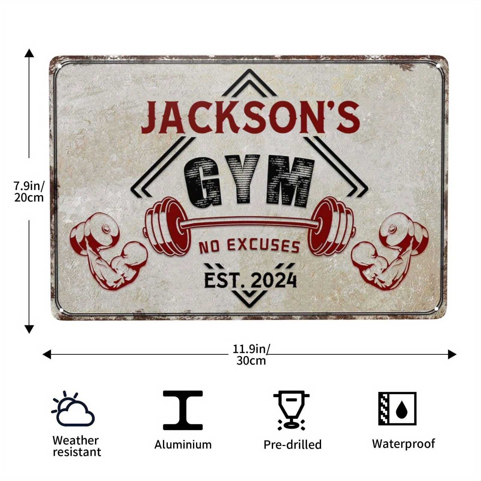 1 шт. персонализированная табл – обзор и цена Home Gym Names