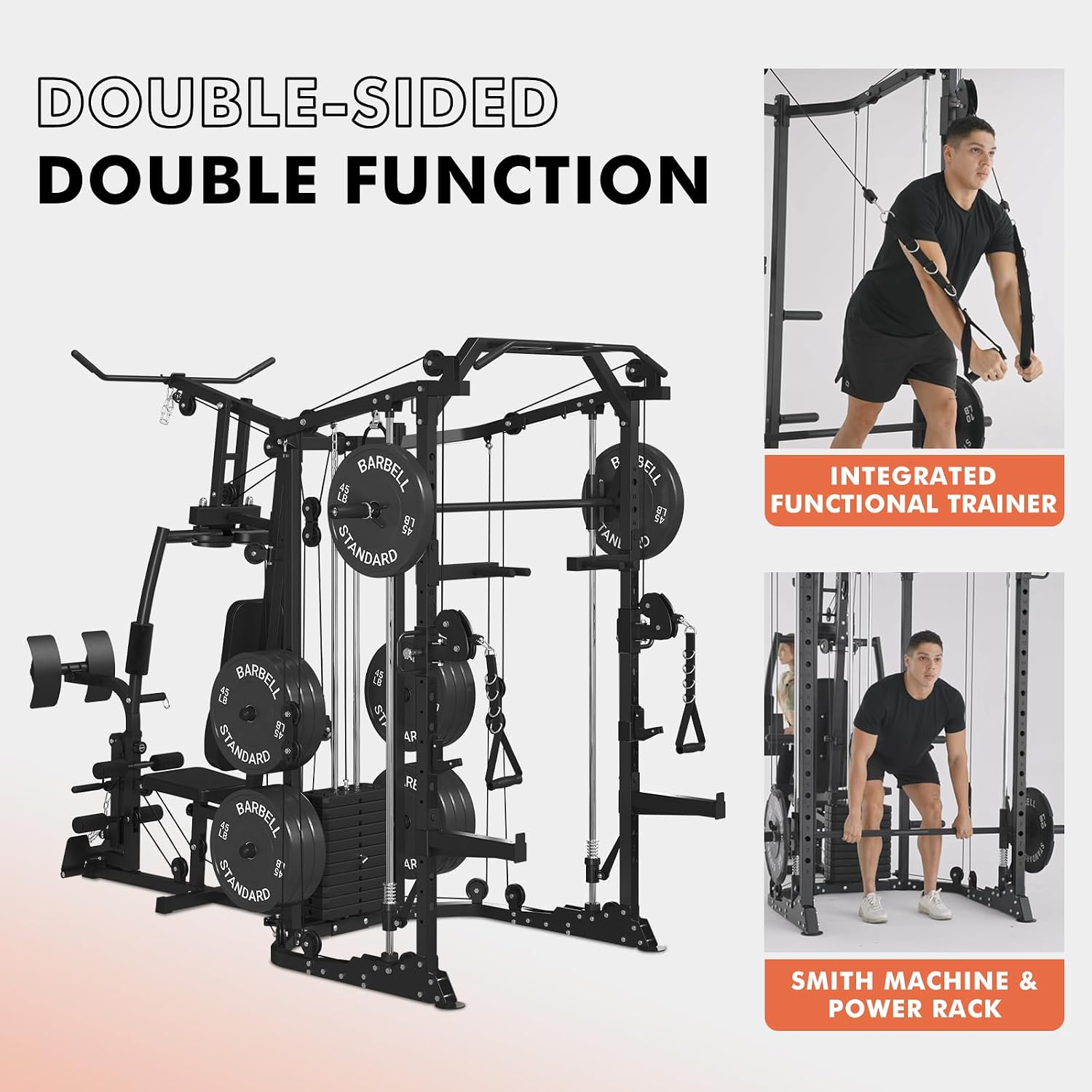 Двухстанционный тренажер Смита – обзор и цена Home Gym All In One