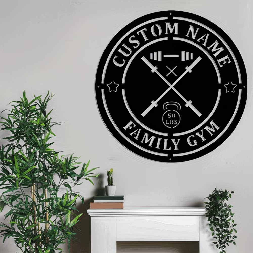 Металлическая табличка для спо – обзор и цена Home Gym Names