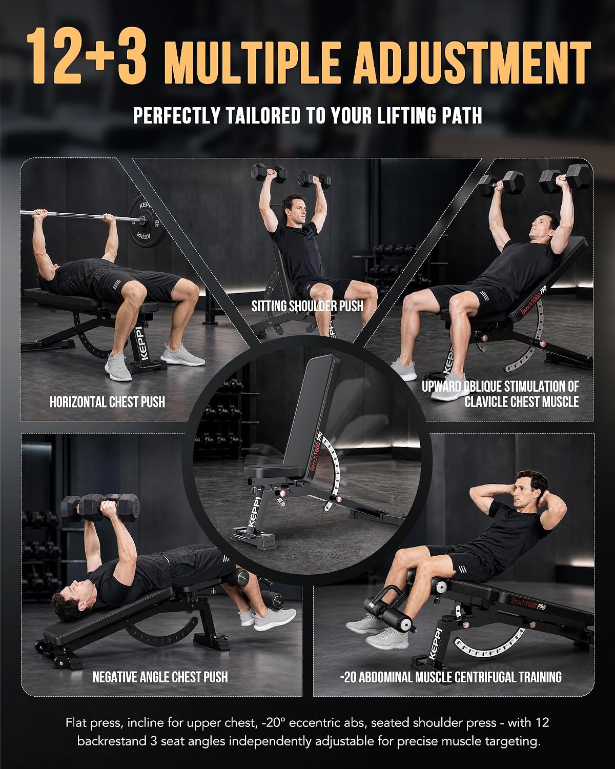 Регулируемая силовая скамья, в – обзор и цена Home Gym Weight Bench