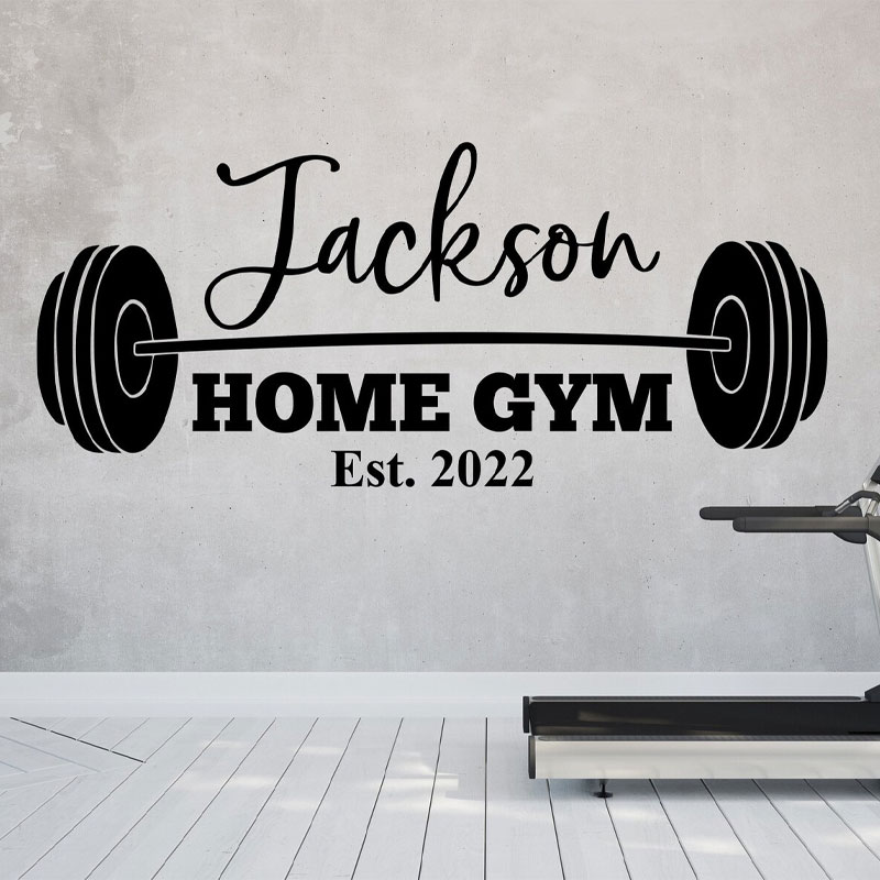 Наклейка на стену для спортзал – обзор и цена Home Gym Names