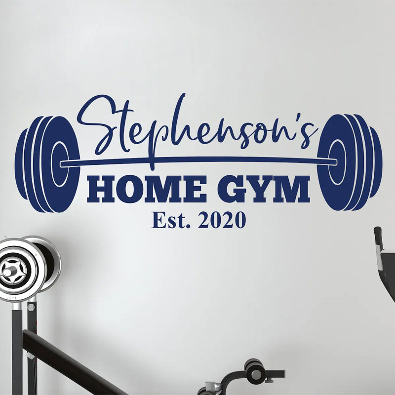 Наклейка на стену для спортзал – обзор и цена Home Gym Names