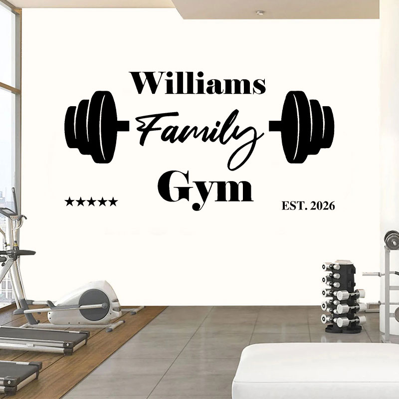 Наклейка на стену для спортзал – обзор и цена Home Gym Names