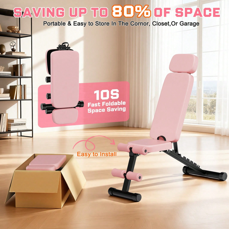 Регулируемая складная скамья д – обзор и цена Home Gym Foldable