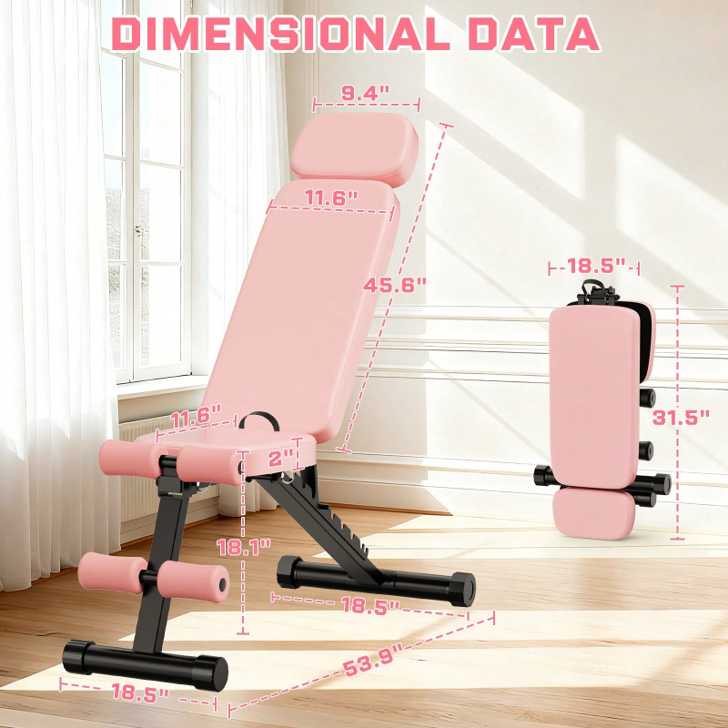 Регулируемая складная скамья д – обзор и цена Home Gym Foldable